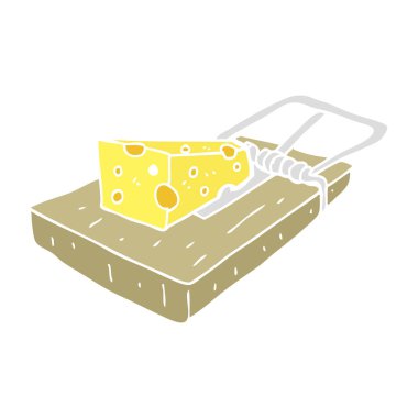 fare kapanı düz renkli çizimi