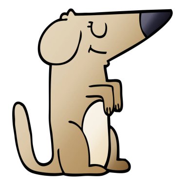 komik karikatür doodle köpek