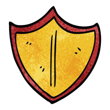 çizgi film doodle eski kalkan