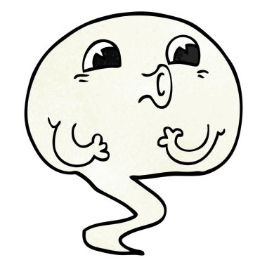 korkunç çizgi film doodle hayalet