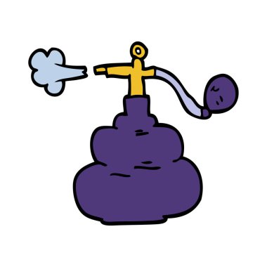 çizgi film doodle parfüm şişe sprey