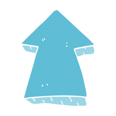 düz renk tarzı çizgi film işaret eden ok