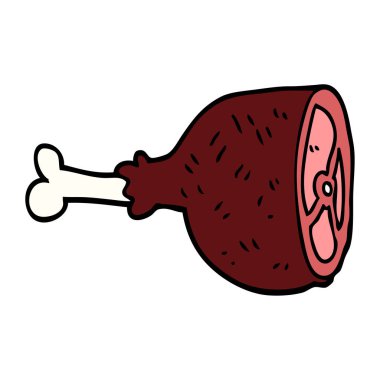 çizgi film doodle et ortak