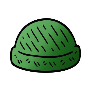 çizgi film doodle kış şapka