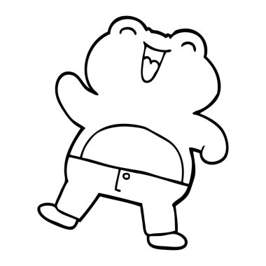 çizim karikatür kurbağa