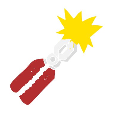 pense düz renkli çizimi