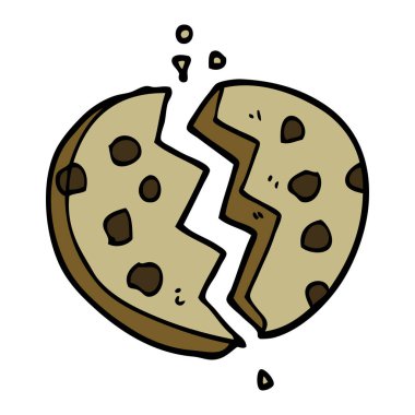 çizgi film doodle çerez vektör çizim