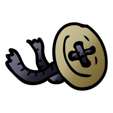 çizgi film doodle giyim, renkli vektör çizim