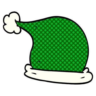 çizgi film doodle Noel şapka