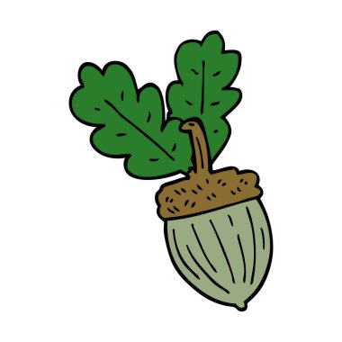 komik karikatür doodle palamut