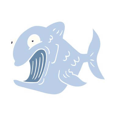 komik karikatür doodle balık