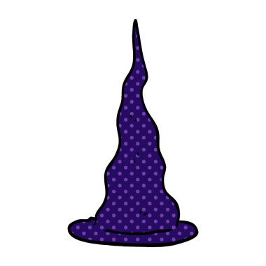 çizgi film doodle cadı şapka