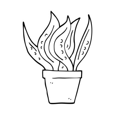 çizgi çizme çizgi film Ev bitkisi