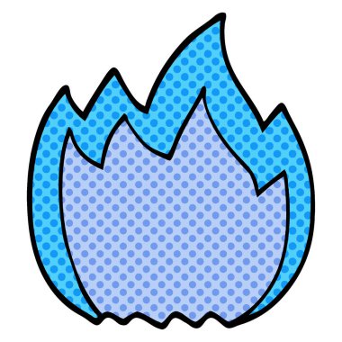 çizgi film doodle açık alev