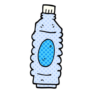 çizgi film doodle su şişesi