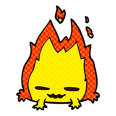 çizgi film doodle yangın iblis