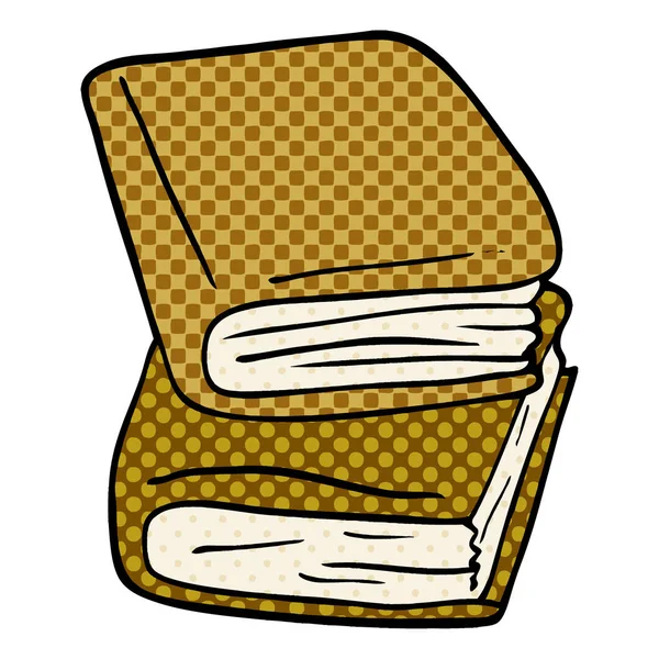 Cartoon Doodle Dagboek Boeken — Stockvector