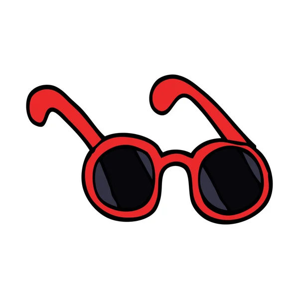 Cartoon Doodle Sun Glasses — Stock Vector