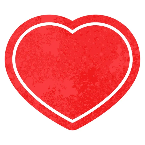 Heart Symbol Graphic Vector Illustration Icon — Stock Vector