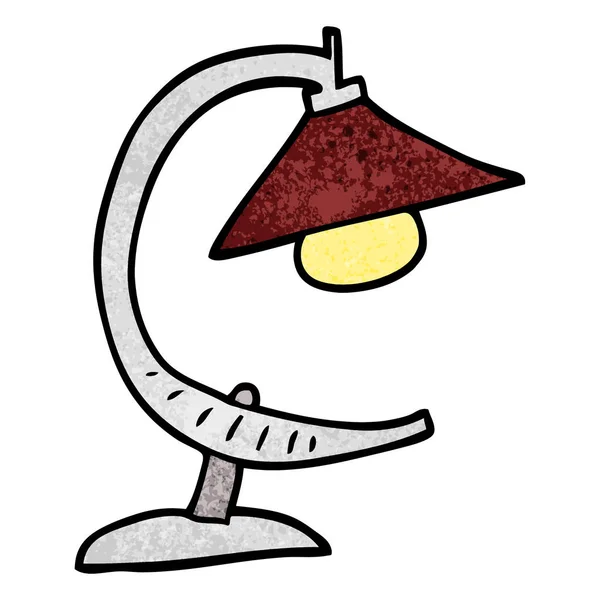 Lampe Bureau Doodle Dessin Animé — Image vectorielle