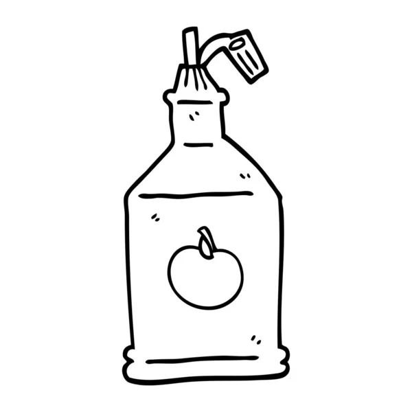 Dessin Ligne Tomate Ketchup — Image vectorielle