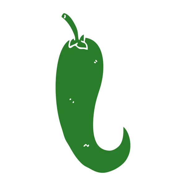 Kreslený Doodle Chilli Papričkou — Stockový vektor