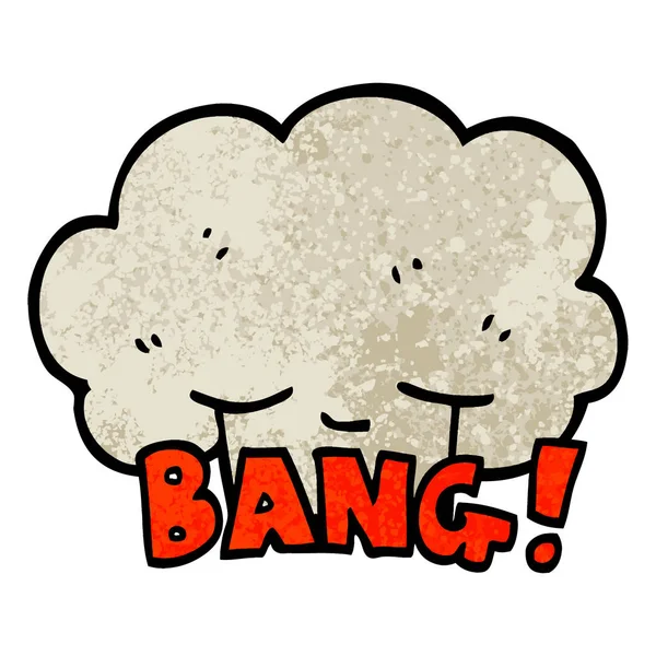 Grunge dokulu illüstrasyon karikatür patlama patlama