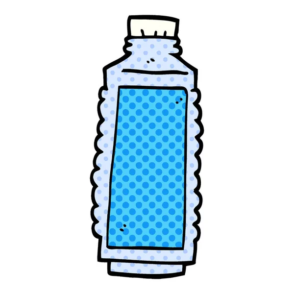 Μπουκάλι Νερό Doodle Κινουμένων Σχεδίων — Διανυσματικό Αρχείο