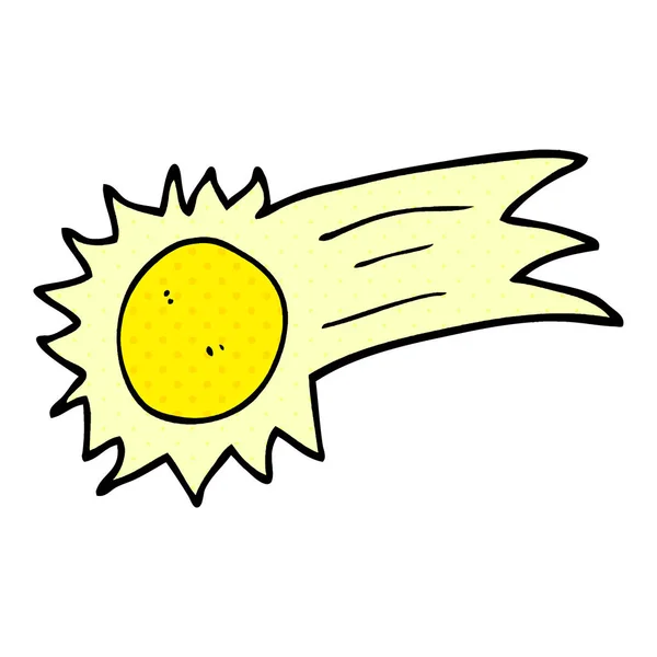 Dibujos Animados Garabato Sol Volador — Archivo Imágenes Vectoriales
