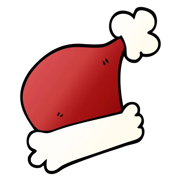 Dibujos Animados Garabatos Sombreros Navidad — Archivo Imágenes Vectoriales