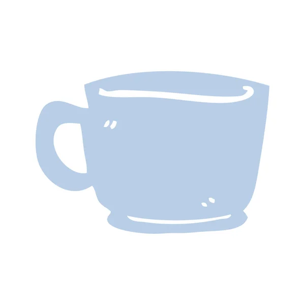 Rajzfilm Doodle Egy Tea Cup — Stock Vector