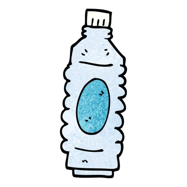 Dibujos Animados Garabato Botella Agua — Archivo Imágenes Vectoriales