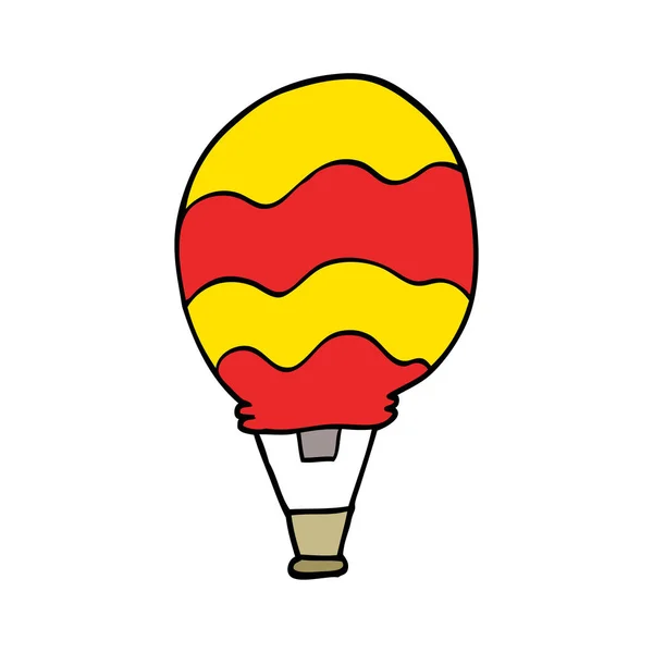 Cartoon Doodle Eines Heißluftballons — Stockvektor