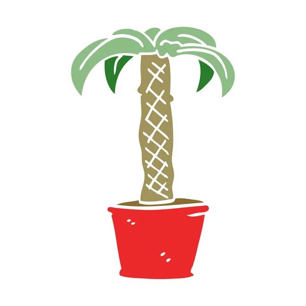 Cartoon Doodle Ingegoten Plant — Stockvector