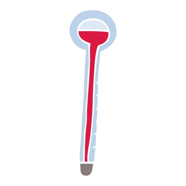 Cartoon Doodle Thermometer Vectorillustratie — Stockvector