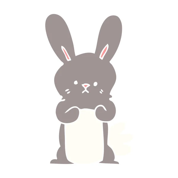 Cartone Animato Doodle Coniglio Coniglio — Vettoriale Stock