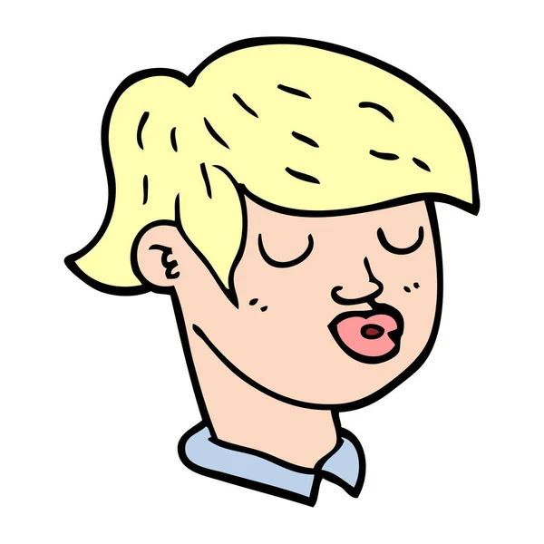 Doodle Kreslené Obličeje Chlapců — Stockový vektor