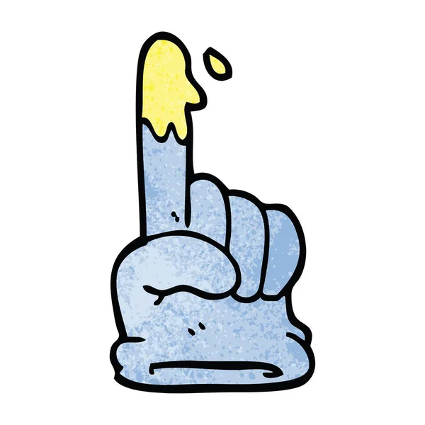 Cartoon Doodle Rubberen Handschoen — Stockvector