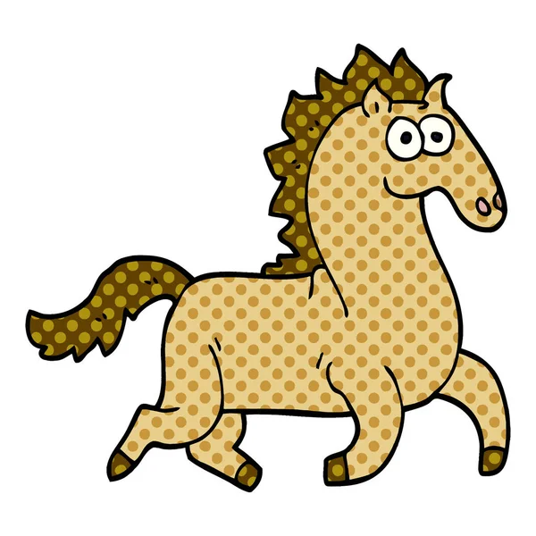 动画片涂鸦宏伟的种马 — 图库矢量图片