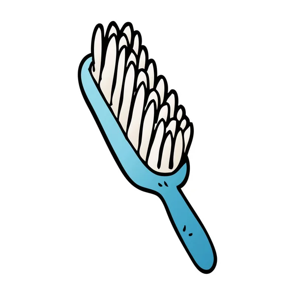 Dessin Animé Gribouille Brosse Cheveux — Image vectorielle