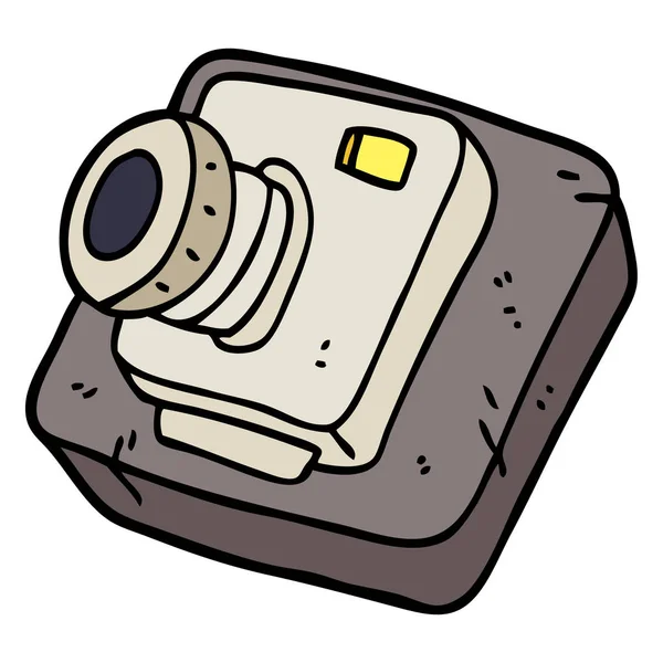 Χέρι Συρμένο Doodle Στυλ Καρτούν Παλιά Φωτογραφική Μηχανή — Διανυσματικό Αρχείο