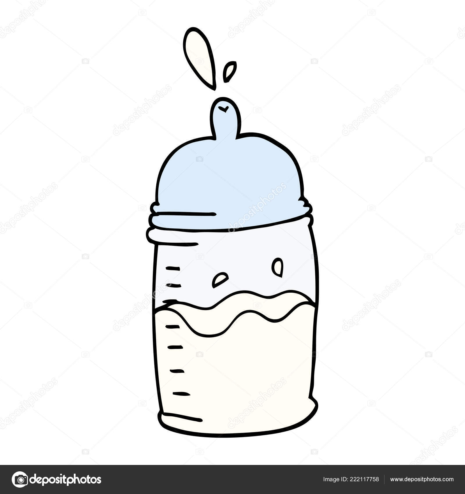 Biberon Doodle Dessin Anime Image Vectorielle Par Lineartestpilot C Illustration