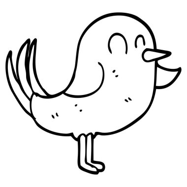 çizim karikatür kuş işaret