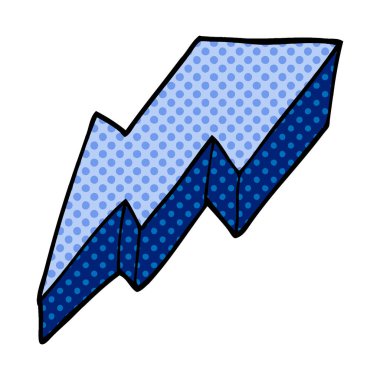 çizgi film doodle dekoratif şimşek