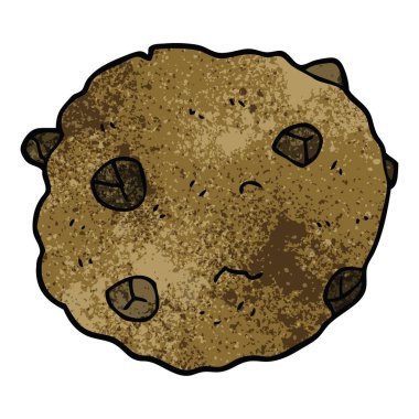 çizgi film doodle çikolatalı kurabiye