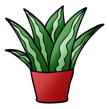 çizgi film doodle Ev bitkisi