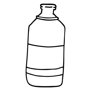 çizgi çizme çizgi film su şişesi