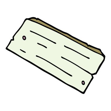 çizgi film doodle ahşap tahta