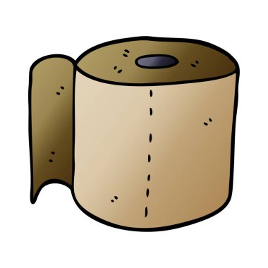 çizgi film doodle tuvalet kağıdı