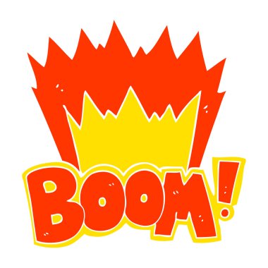 düz renk boom simgesinin resmi